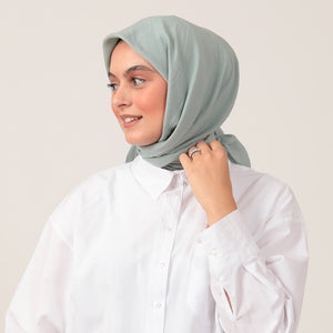 Bambu Pamuk Eşarp - Mint Yeşili