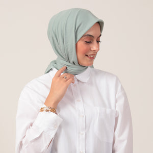 Bambu Pamuk Eşarp - Mint Yeşili