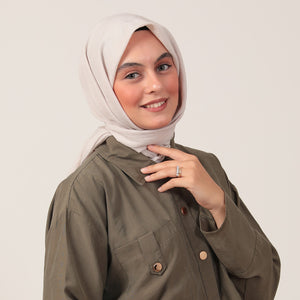 Bambu Pamuk Eşarp - Taş