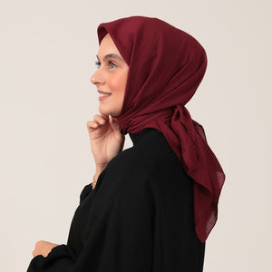 Bambu Pamuk Eşarp - Vişne