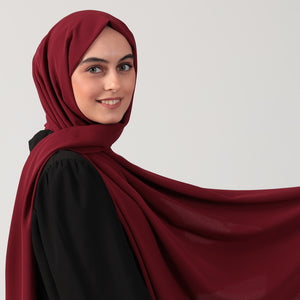 Medine İpeği Şal - Bordo