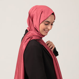 %100 İpek Şal - Gül Kurusu