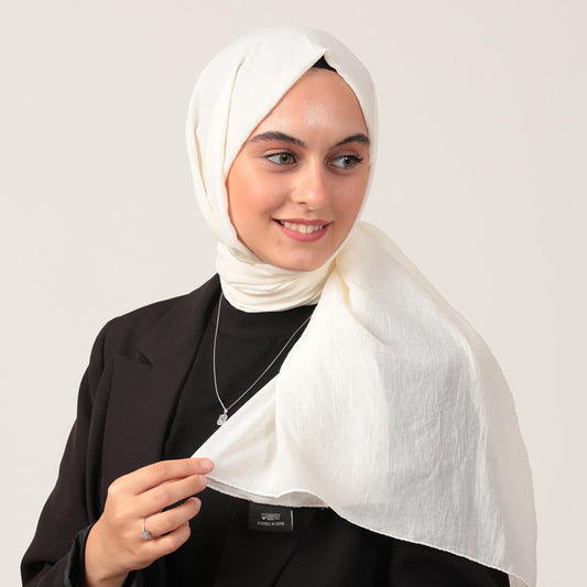 Bambu Pamuk Şal - Ekru