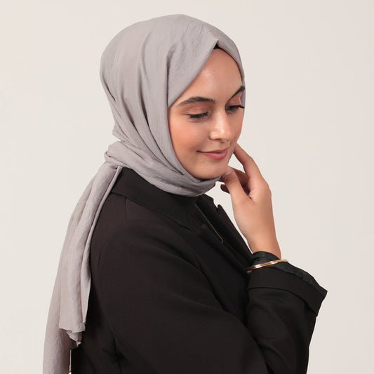 Bambu Pamuk Şal - Gri