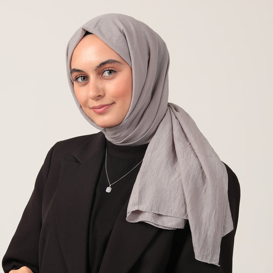 Bambu Pamuk Şal - Gri