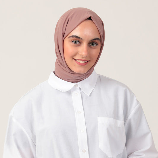 Bambu Pamuk Şal - Gül Kurusu