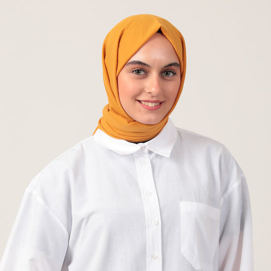 Bambu Pamuk Şal - Hardal