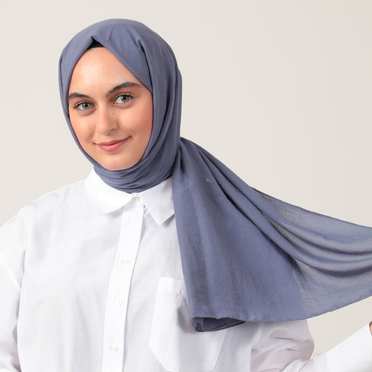 Bambu Pamuk Şal - İndigo