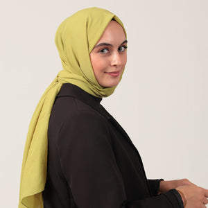 Bambu Pamuk Şal - Lime