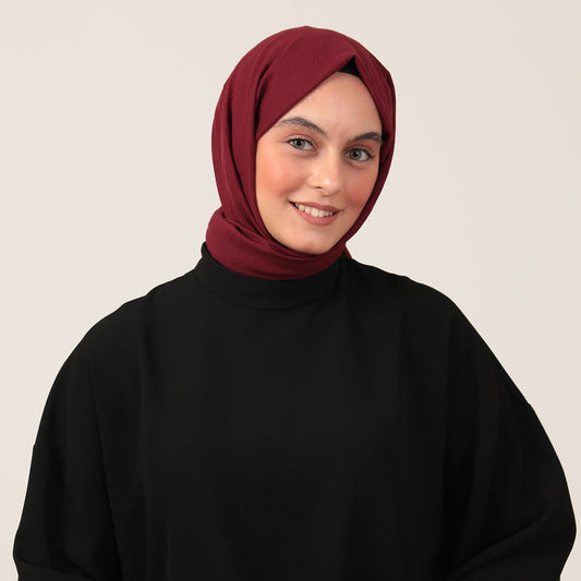 Bambu Pamuk Şal - Vişne