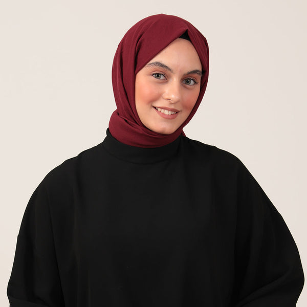 Bambu Pamuk Şal - Vişne