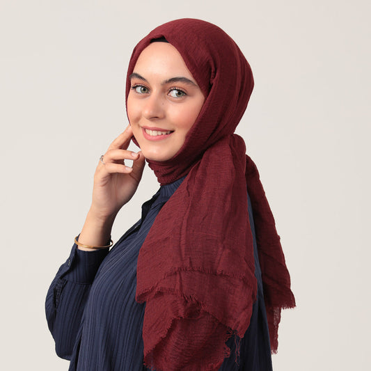 Bürümcük Şal - Bordo