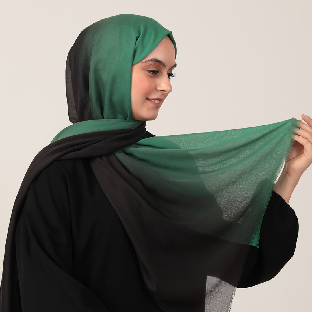Degrade Şal - Benetton Siyah
