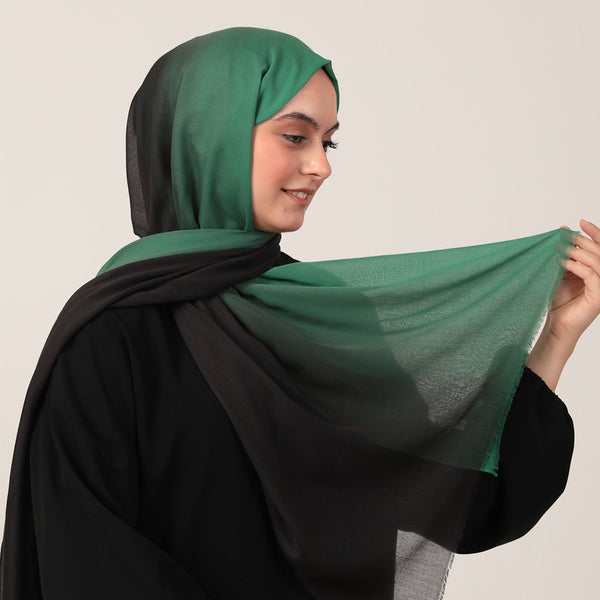 Degrade Şal - Benetton Siyah