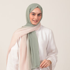 Degrade Şal - Çağla Krem