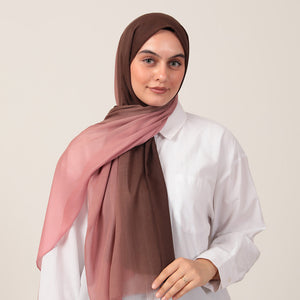 Degrade Şal - Gül Kurusu