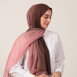 Degrade Şal - Gül Kurusu