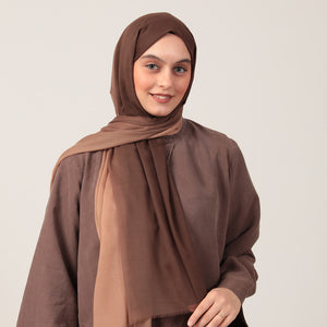 Degrade Şal - Kahve Camel