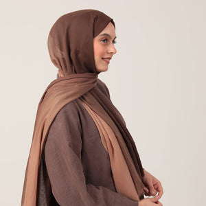 Degrade Şal - Kahve Camel