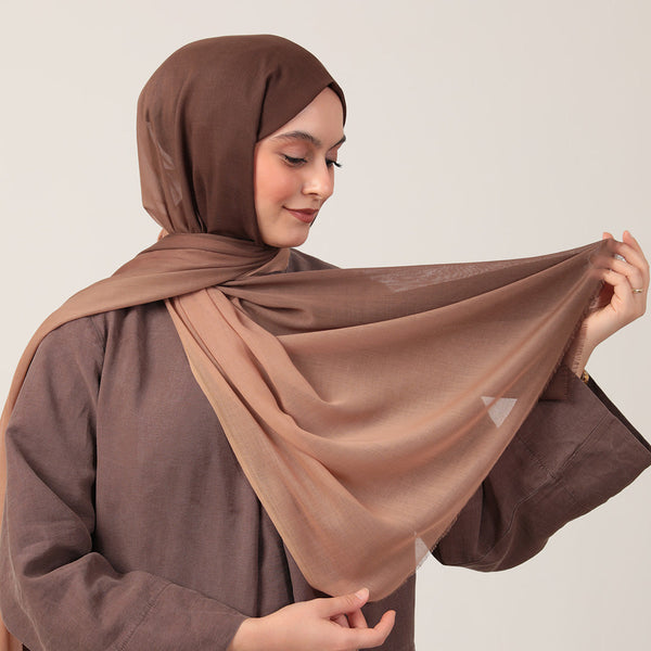 Degrade Şal - Kahve Camel