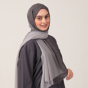 Degrade Şal - Koyu Gri