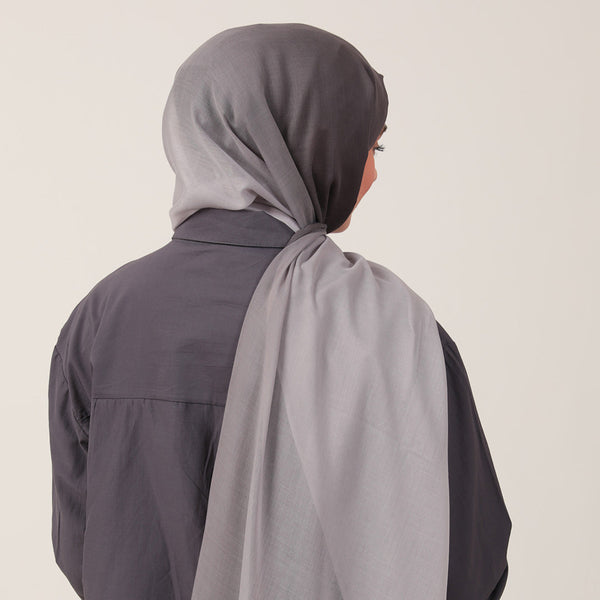 Degrade Şal - Koyu Gri