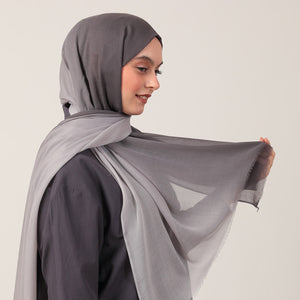 Degrade Şal - Koyu Gri