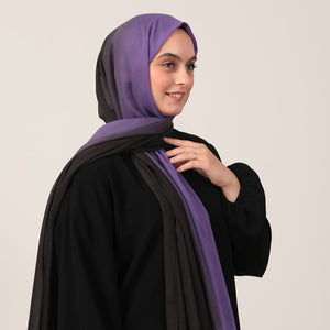 Degrade Şal - Mor Siyah