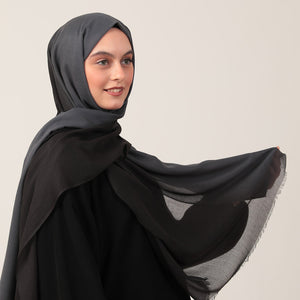 Degrade Şal - Siyah Füme