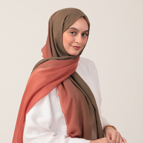 Degrade Şal - Soğan Kabuğu