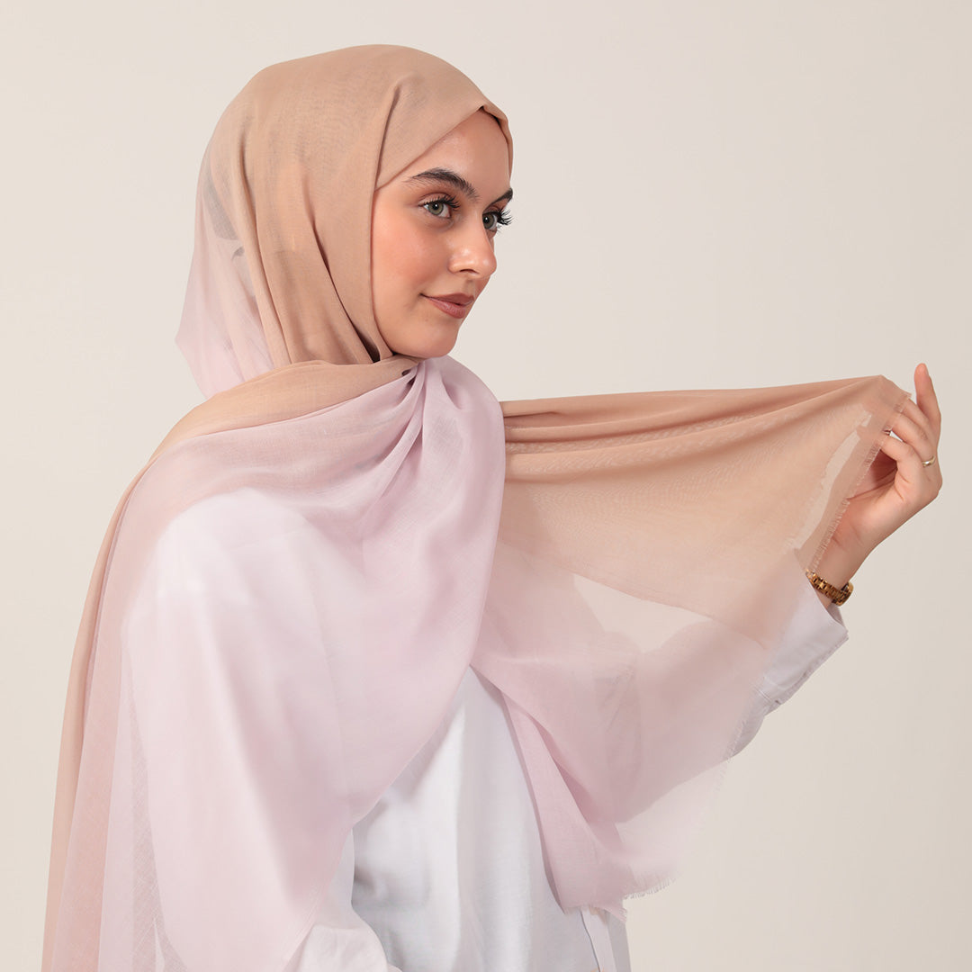 Degrade Şal - Vizon Lila