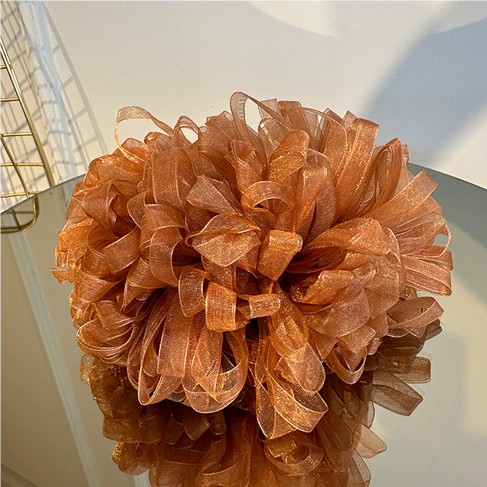 Hacimli Kurdele Topuz Tokası - Özel Üretim - Tarçın