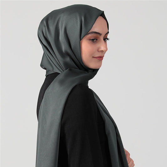 Janjanlı Şifon Şal - Koyu Haki