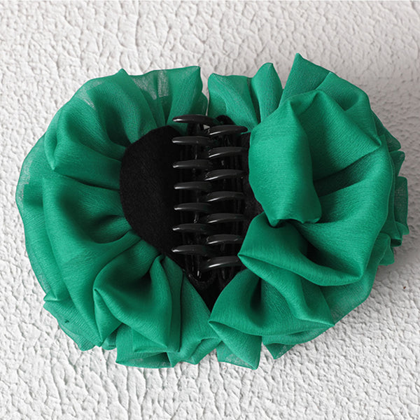 Kıskaçlı Topuz Tokası - Benetton Yeşili