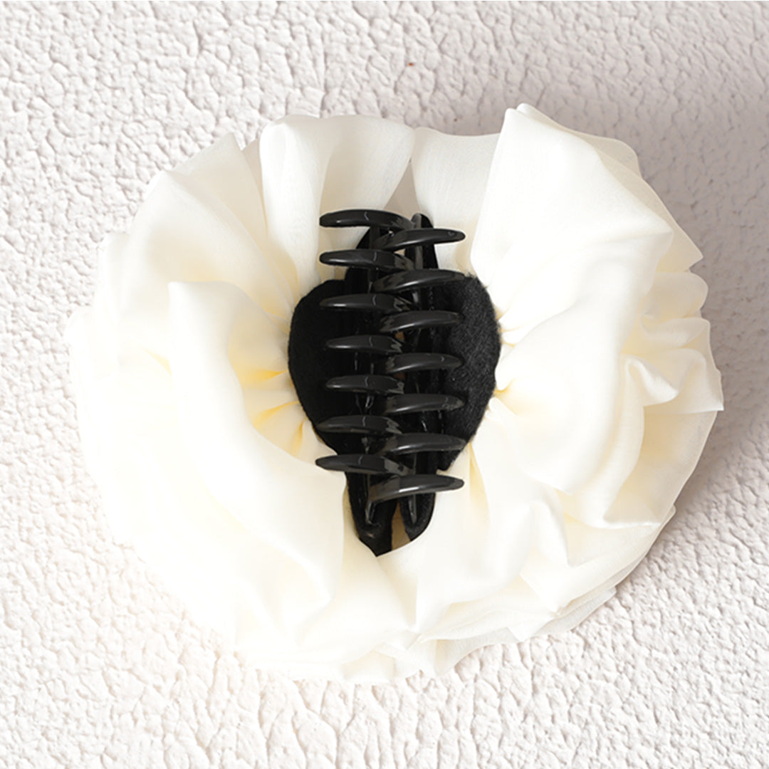 Kıskaçlı Topuz Tokası - Ekru