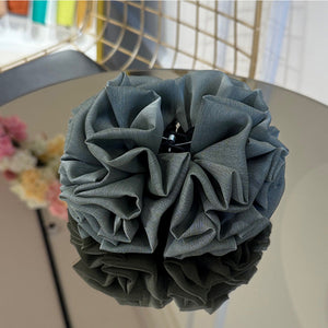 Kıskaçlı Topuz Tokası - Haki Yeşili