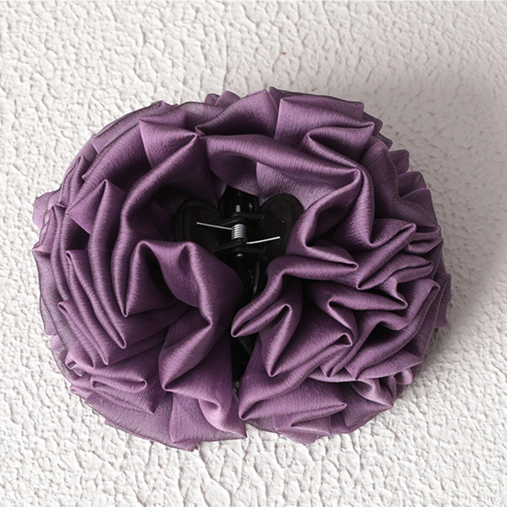 Kıskaçlı Topuz Tokası - İncir Moru