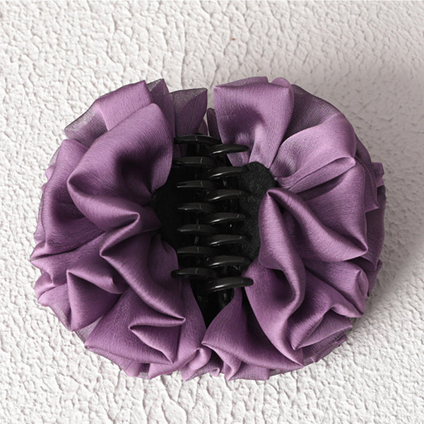 Kıskaçlı Topuz Tokası - İncir Moru