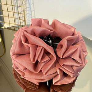 Kıskaçlı Topuz Tokası - Koyu Pembe