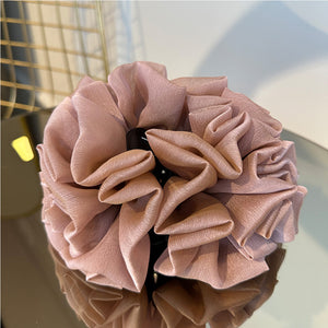 Kıskaçlı Topuz Tokası - Koyu Pudra