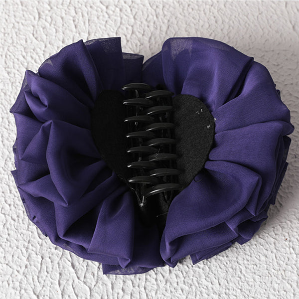 Kıskaçlı Topuz Tokası - Mor