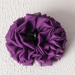 Kıskaçlı Topuz Tokası - Patlıcan Moru