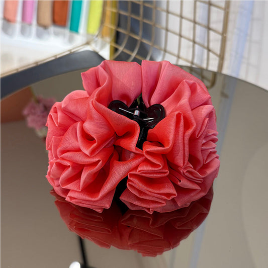 Kıskaçlı Topuz Tokası - Şeker Pembe