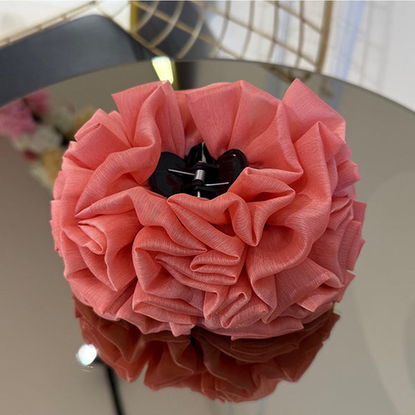 Kıskaçlı Topuz Tokası - Somon