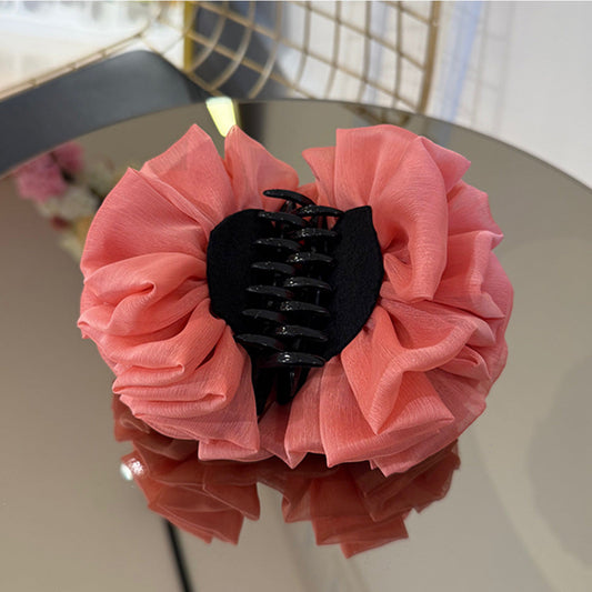 Kıskaçlı Topuz Tokası - Somon