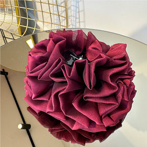 Kıskaçlı Topuz Tokası - Vişne