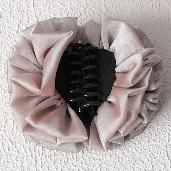 Kıskaçlı Topuz Tokası - Vizon