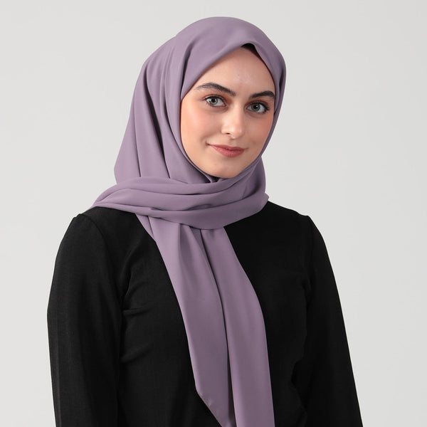 Medine İpeği Eşarp 110 x 110 cm - Lila