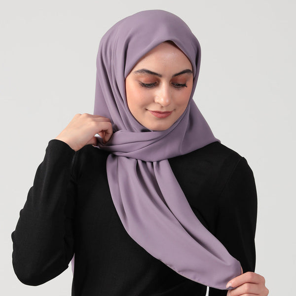 Medine İpeği Eşarp 110 x 110 cm - Lila