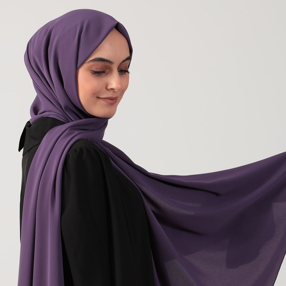 Medine İpeği Şal - Ametist